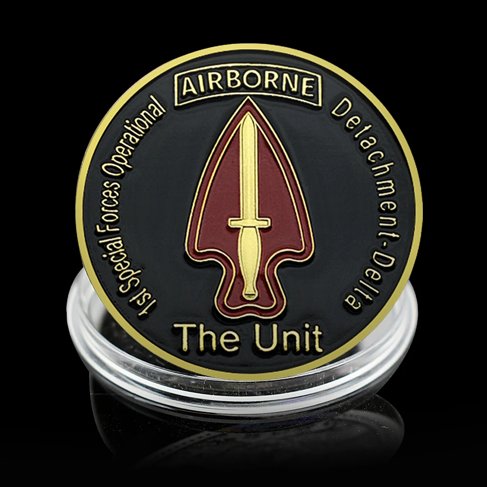 Gold US Airborne Army Commemorative Coin 1st Special Forces Combat Collectibles Souvenir Military Challenge Coin