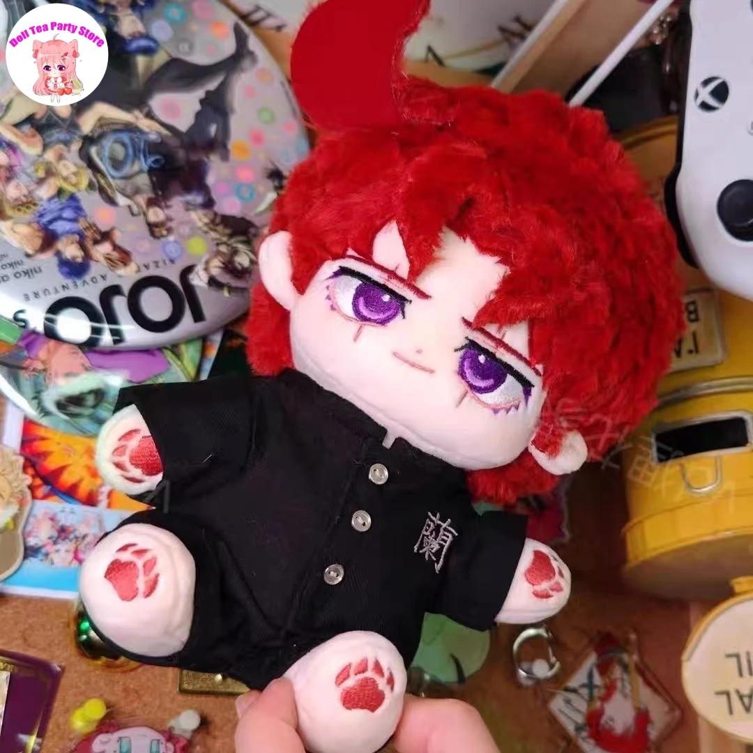 

20cm Anime Kakyoin Noriaki Handsome Soft Cotton Doll Plush Stuffed Skeleton Body Kawaii Dress Up Clothes Plushies Cosplay Gift