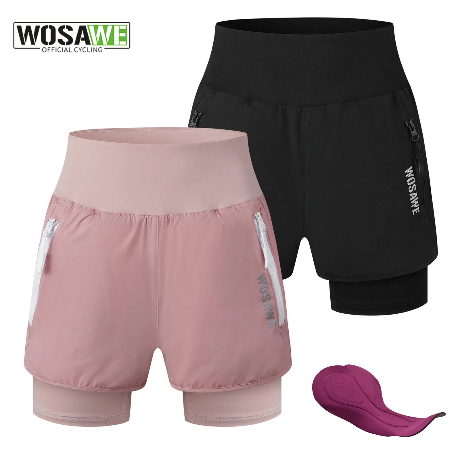 

WOSAWE Summer Women's Cycling Shorts Breathable Outdoor Sports MTB Riding Road Mountain Bike Shorts Trousers