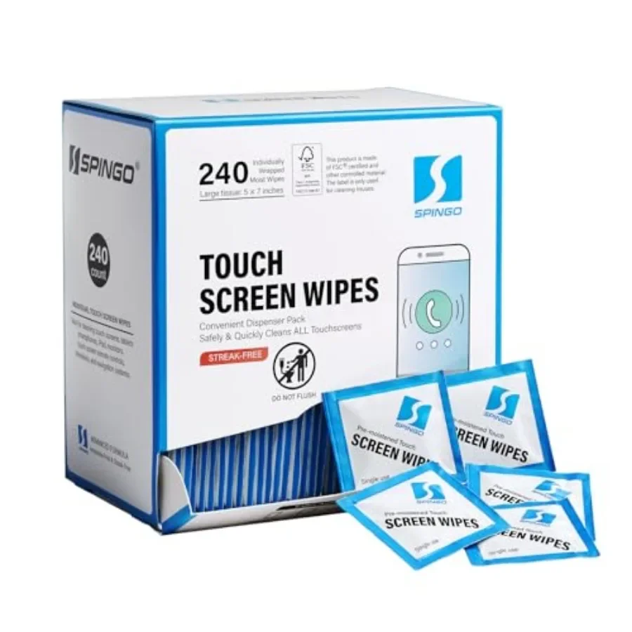 240 Count Electronic Screen Cleaner Wipes Bundle