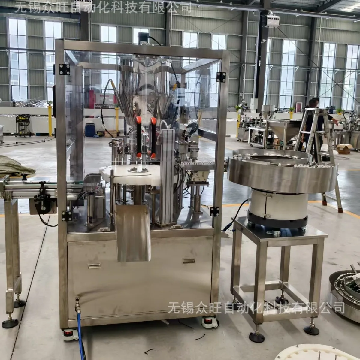 Automatic pet nutrition cream automatic filling and capping machine gel filling upper cover gland, can be customized
