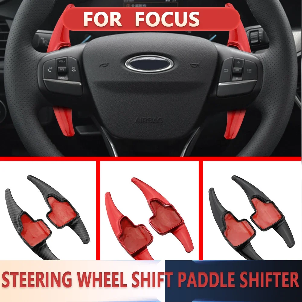 1 Pair Car Steering Wheel Shift Paddle Shifter for Ford Focus 4 MK4 2019 2020 Extension Shifters Gear Kit