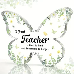 Acrylic Butterfly Figurine Tribute to Teachers - 