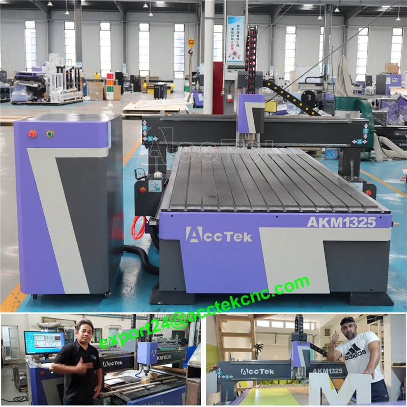 Furniture Industry Wood Milling Machine 1300 X 2500 CNC Router 1325 3 Axis Wood Carving CNC 3D Wood Engraving Machine