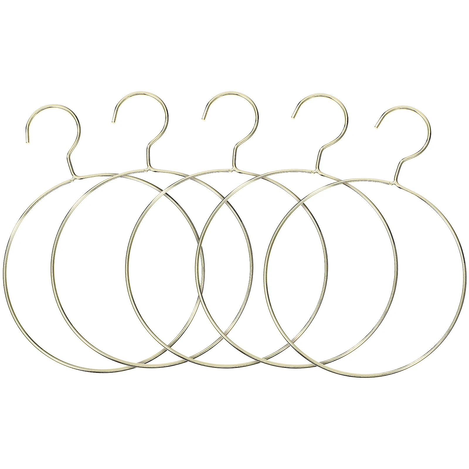 

5 Pcs Pocket Round Hanger Travel Clothes Hangers Circle Individual Stainless Circular