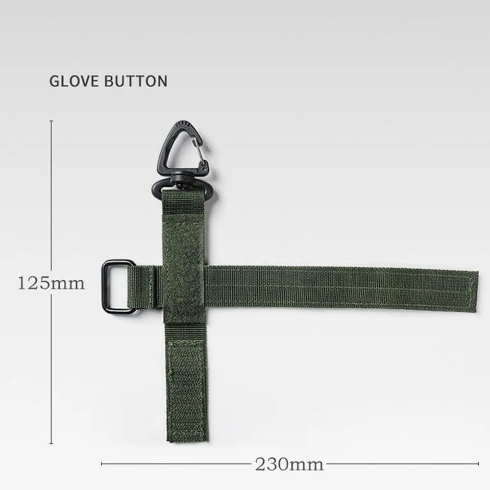 Molle gancho acessórios ao ar livre chaveiro pendurado fivelas de armazenamento fivela luvas corda titular luvas gancho cinto de bolso fixo