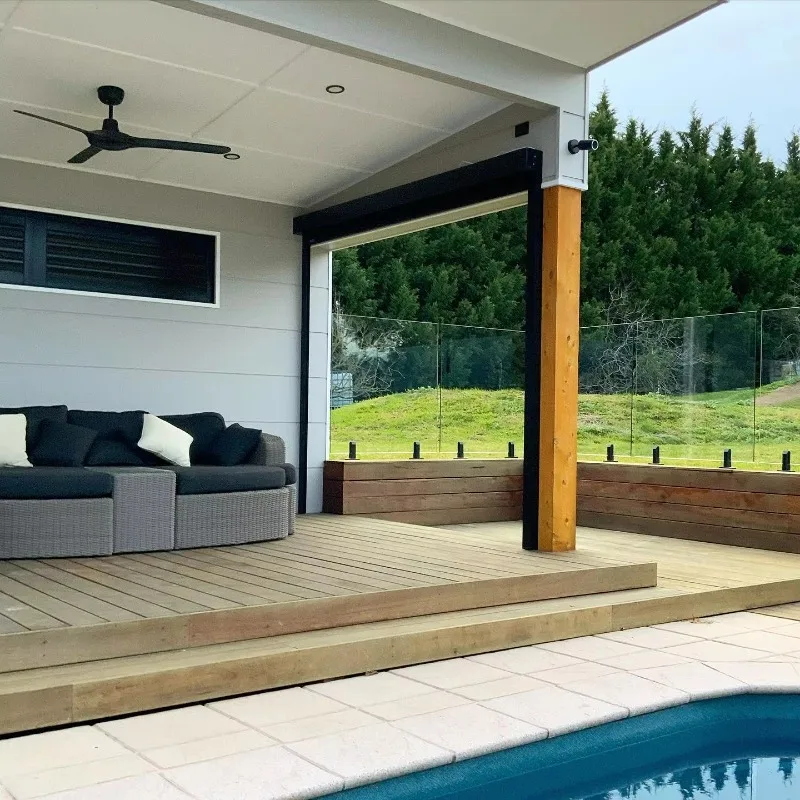 Custom Vertical Motor Pvc Waterproof Windproof Automatic Outdoor Roller Blinds