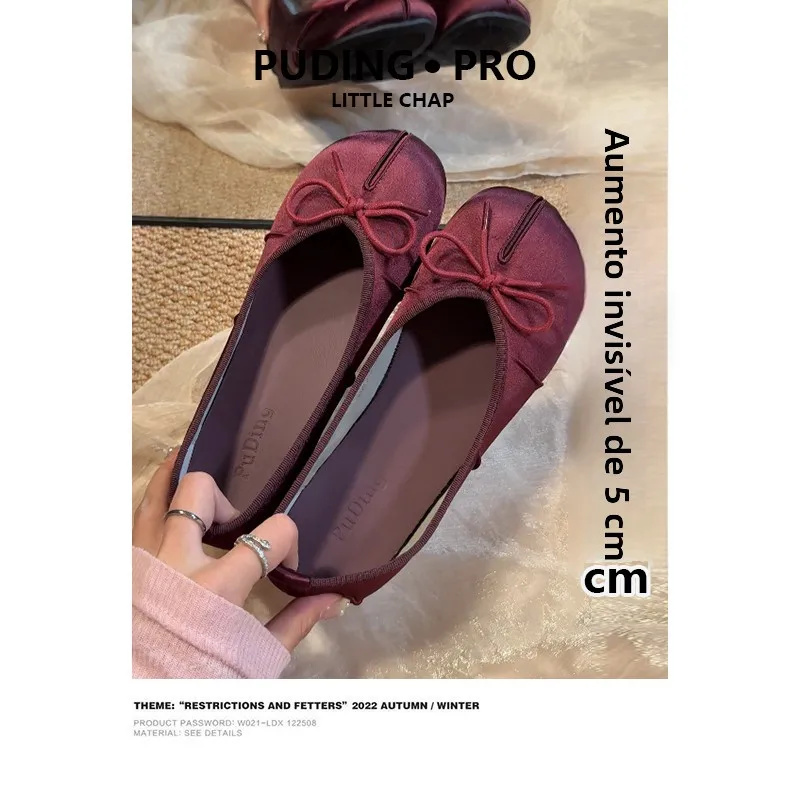 retro-style-women's-ballet-flats-knot-slip-on-high-top-single-shoes-ultra-thin-mouth-fashion-spring-summer-shoes