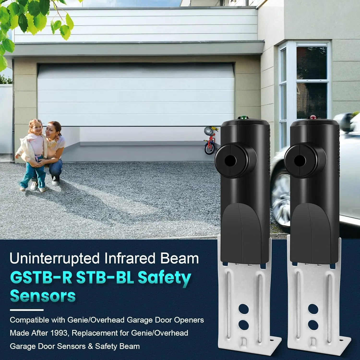 STB-B GSTB-R 차고 문짝 오프너 안전 센서, 차고 문짝 센서용 눈 안전 센서, GSTB-B-X 37220R 34094R 305048R 35048R