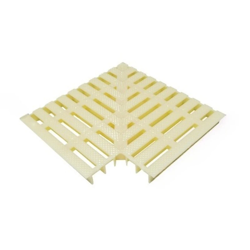 1PCS Turn Corner 90 Grille Corner Grating for Swimming Pool Driveways Patios Deck ABS Plastic Drain Cover Overflow Grille