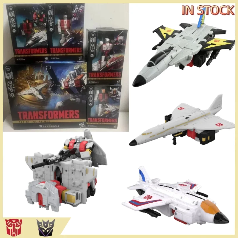 

В НАЛИЧИИ Оригинальные игрушки-трансформеры Age of Heavenly Dauntless Silver Arrow Air Strike Slingshot Flying Fire Dive