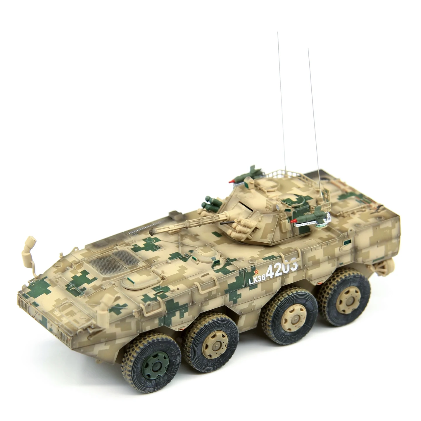 

UNISTAR 1:72 Scale Plastic ZBL08 Wheeled Infantry Fighting Vehicle Toy Car Model Classic Nostalgia Gift Souvenir Static Display