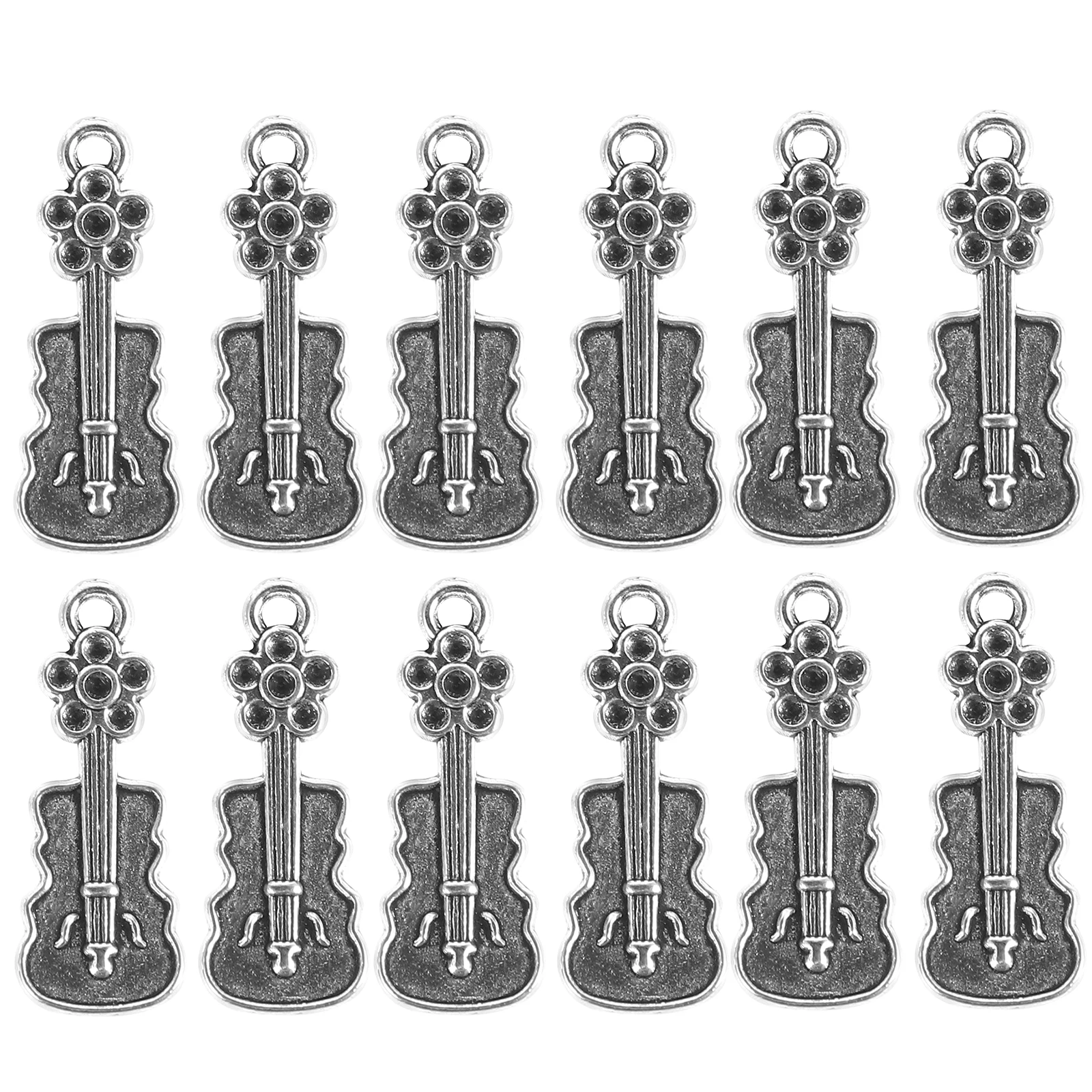 

20 Pcs Violin Pendant Charms Necklace Bracelet naments Jewelry Making Findings Alloy Pendants DIY Creative Design Accessories