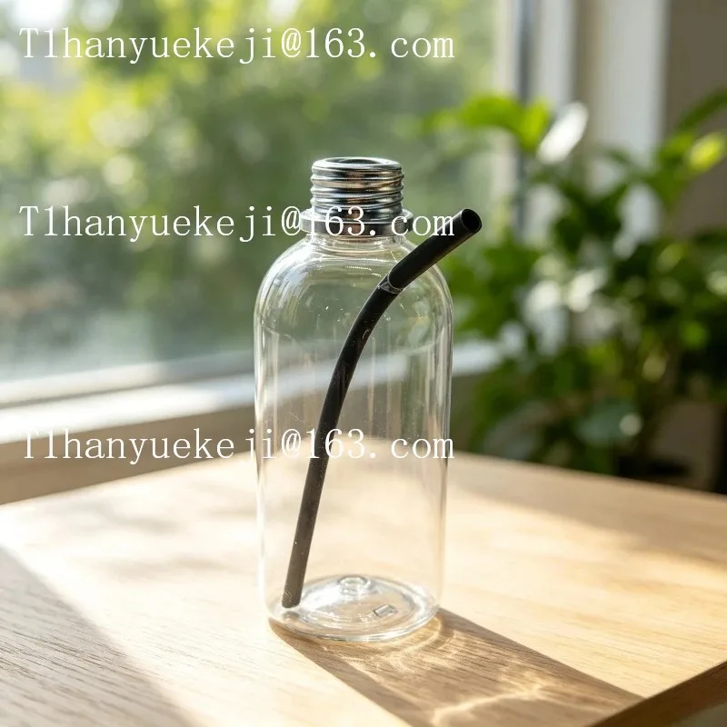 Transparent 1L negative pressure bottle breath control asphyxiation accessories metal connector gas mask