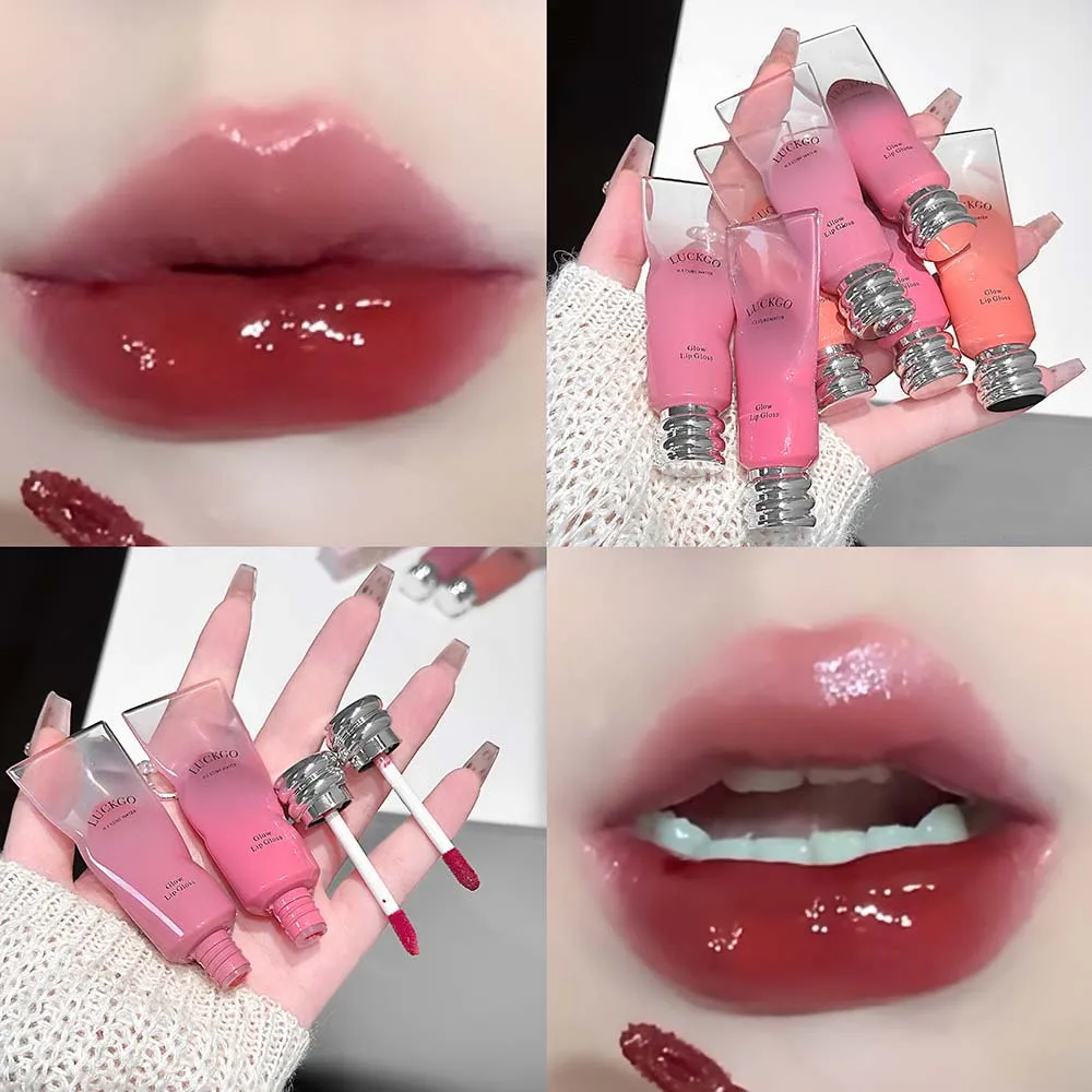 Water Plump Glaze Lip Gloss Moisturizing Mirror Finish Non Sticky_voghion.com
