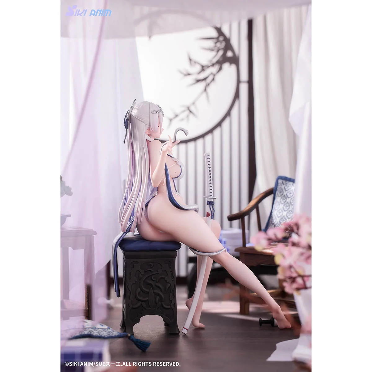 Original SIKI ANIM Aojiro Hebi no Iro 1/7 Anime Figure Bishoujo Ornament Fine Collectible Model Toy