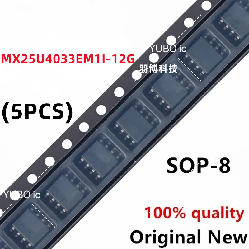 (5piece)100% New MX25U4033EM1I-12G 25U4033EM1I-12G MX 25U4033E M1I-12G sop-8 Chipset