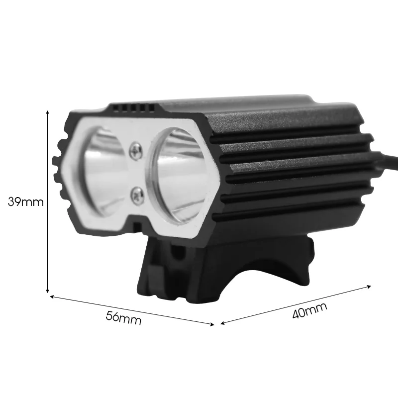 2000LM 2*XM-L T6 LED USB Waterproof Lamp Bike Bicycle Headlight Rechargeable Lamp Cycling Flashlight Accesorios Para Bicicletas