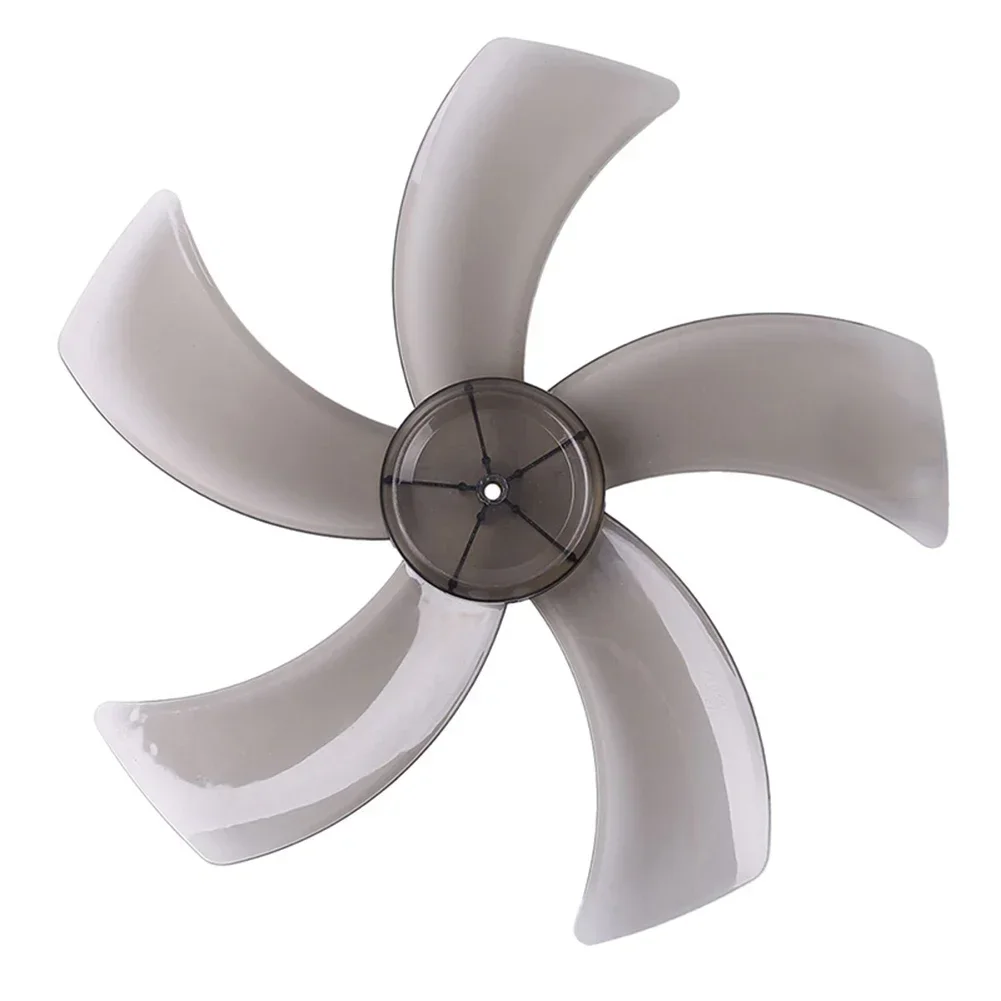 Lame de ventilateur en plastique domestique avec couvercle d'écrou, piédestal, 5 feuilles, accessoires de ventilateur, 12 po