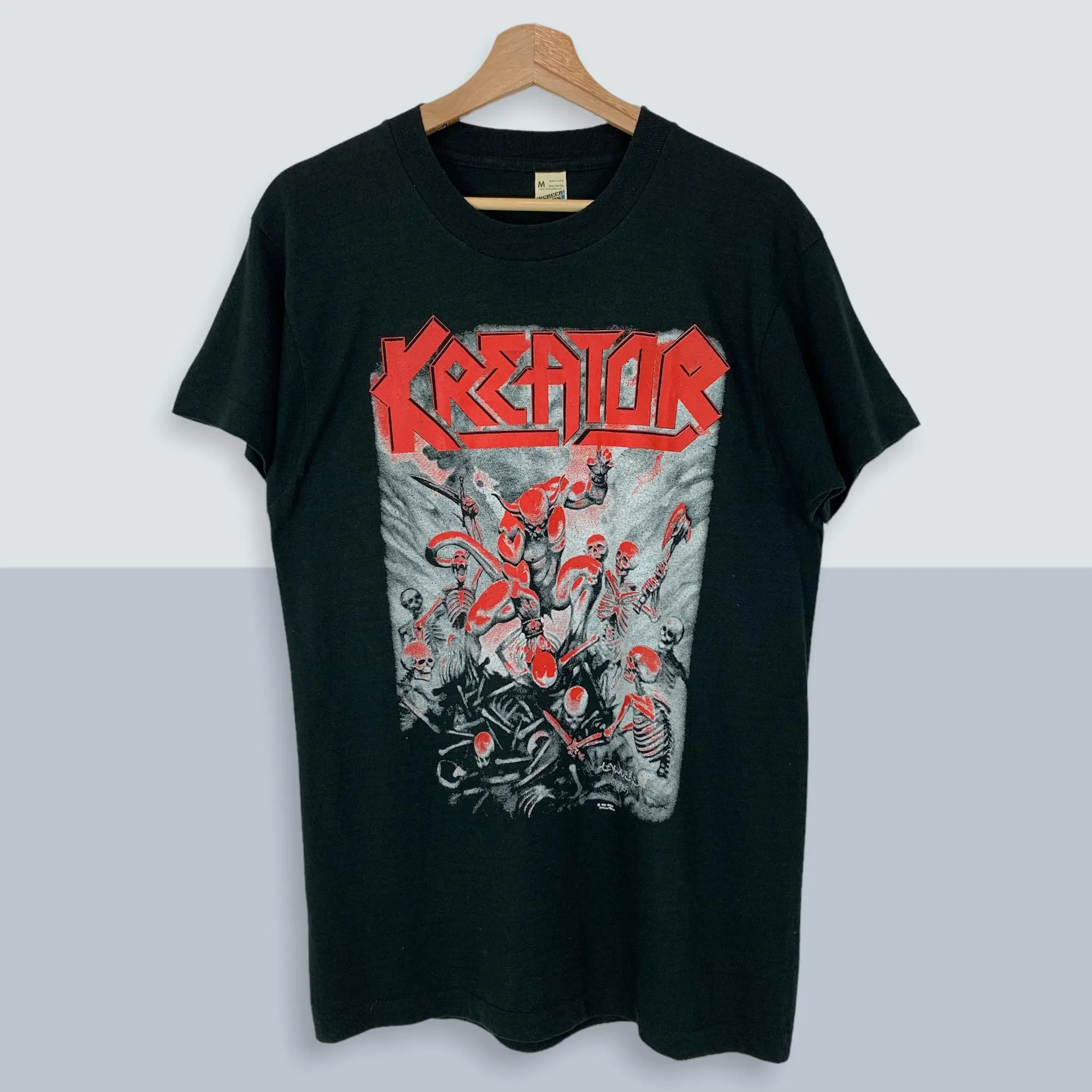 Vintage 1990 Kreator endless Pain Tee T Shirt