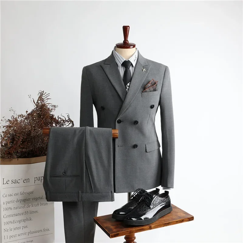 (64) Customized New Men's Business Slim Groom's Suit and Wedding Dress