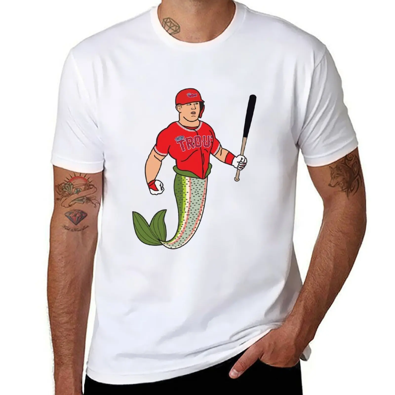 

Mike as an actual Trout T-Shirt man tshirt t shirt personalised man t shirts high quality luxury brand T-shirt