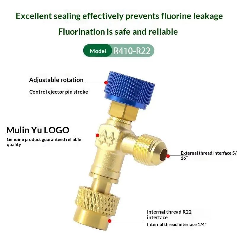 HS R410a R22 Air Conditioning Safety Valve Adapter Professional Refrigeration Tool for AC Technicians