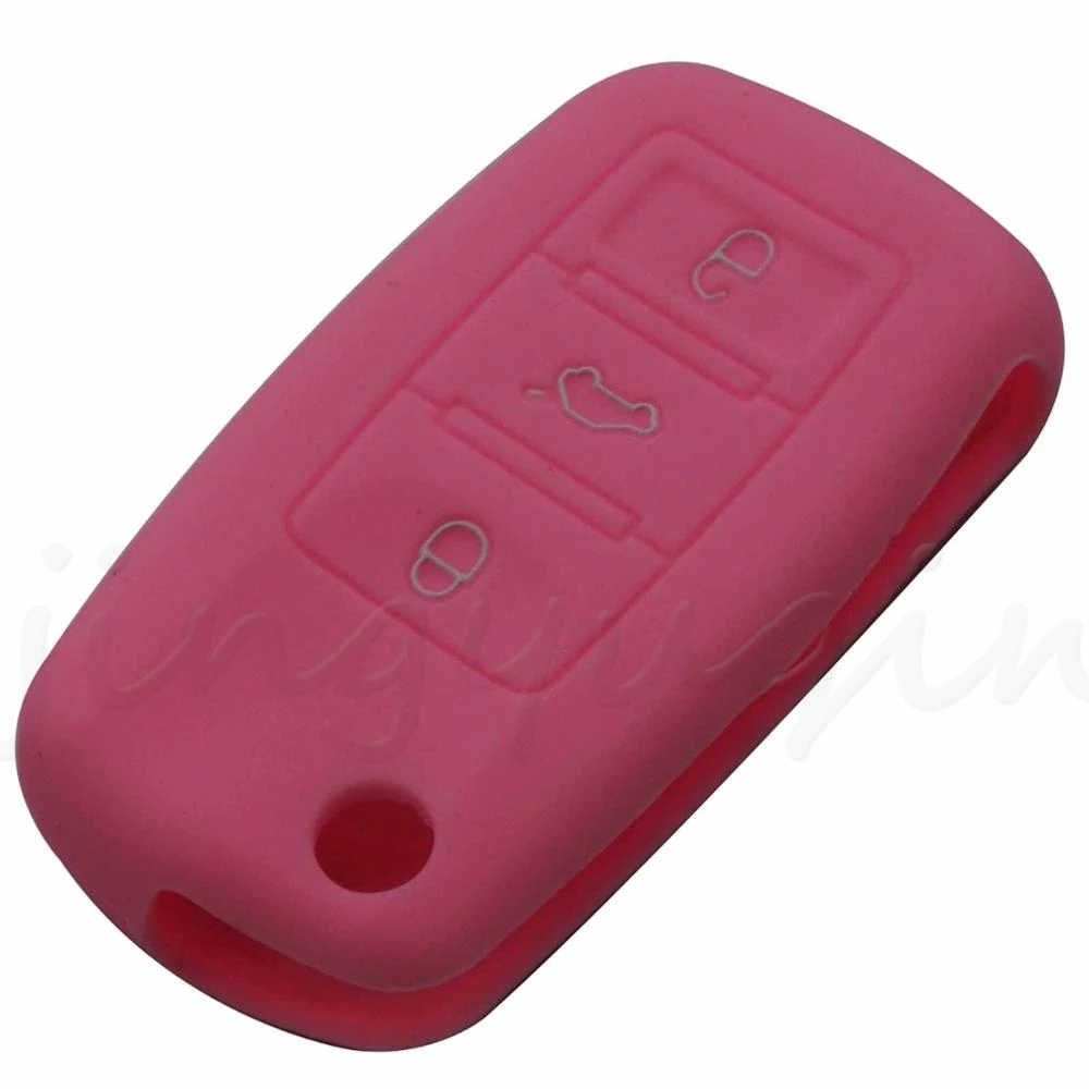 50pcs Hot Silicone Car Key Case Shell Fob For VW Golf Bora Jetta POLO GOLF Passat For Skoda Octavia A5 Fabia For SEAT Ibiza Leon