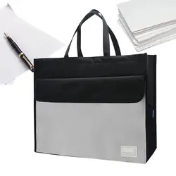 File Business Briefcase Pouch A3 Document Storage Bag Large Capacity Portable Document Storage Handbag For Documents Maps News