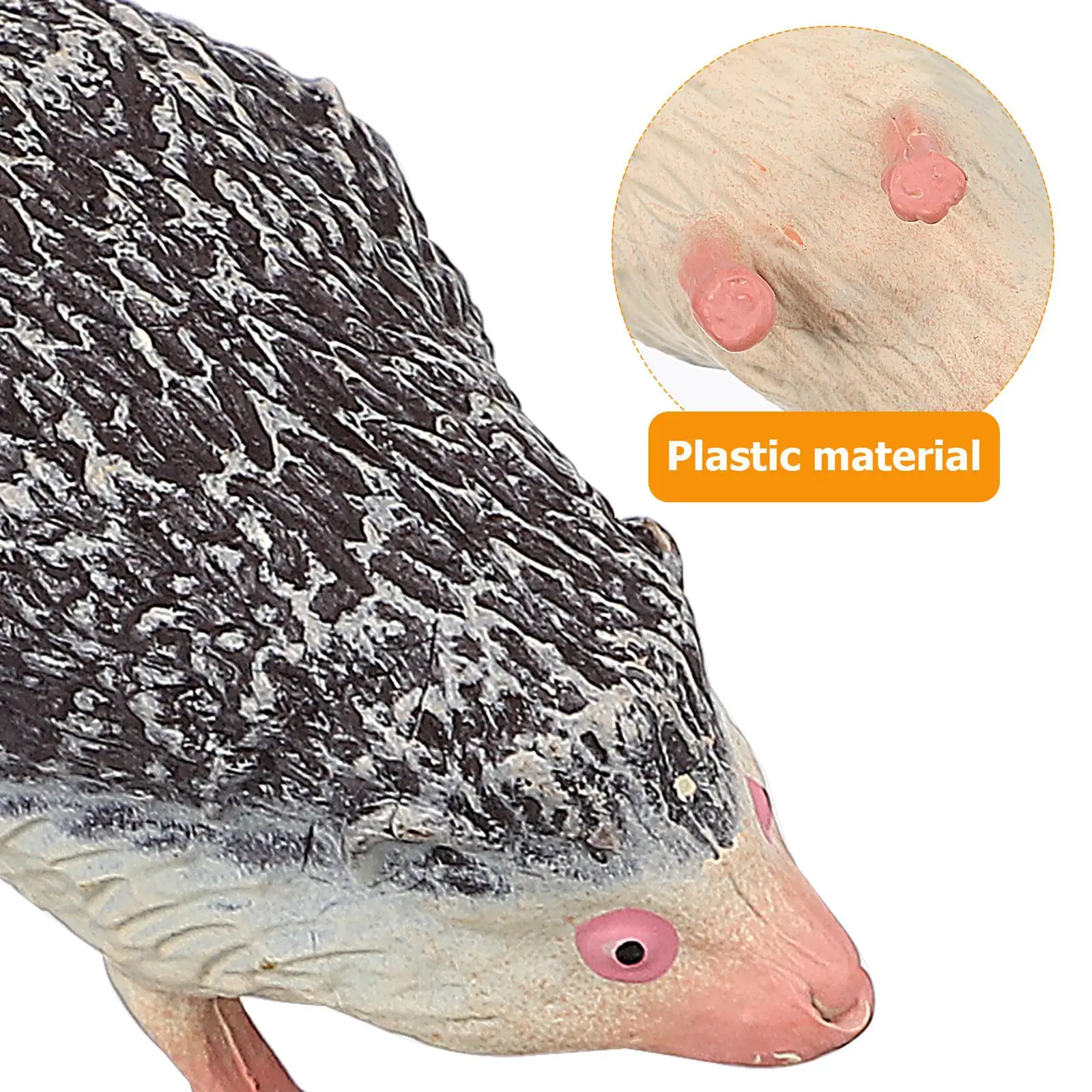 2-delige gesimuleerde egel decoratieve ornamenten mini dieren beeldje speelgoed miniatuur kunstfee