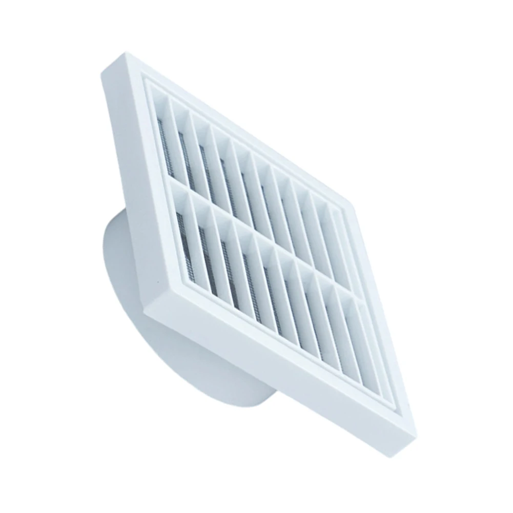 Air Vent Grille Cover with Removable Metal Screen for HVAC Applications Rainproof Louver for Range Hoods Storage Areas