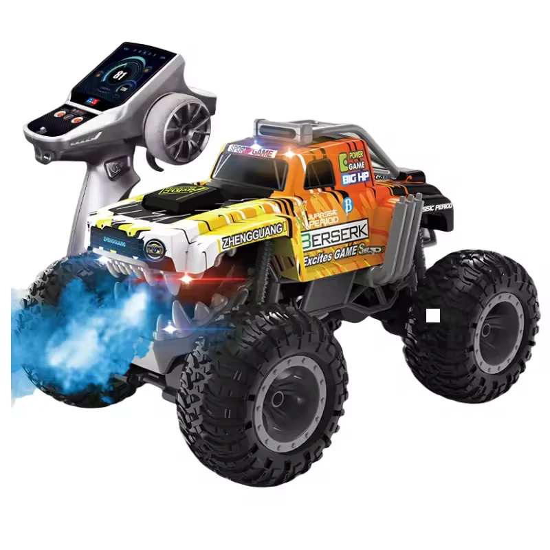 

New RC Cars Stand-up Walking Monster Truck Lights Cool Music Emulation Spray Spinning Stunt Toys Remote Control Car Kids Gifts