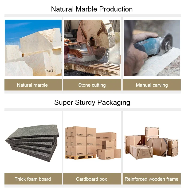 Beige  Sphere Mubkhar Incense Burner Home Decoration Natural Marble Stone Religious Round Ornament Incense Burner