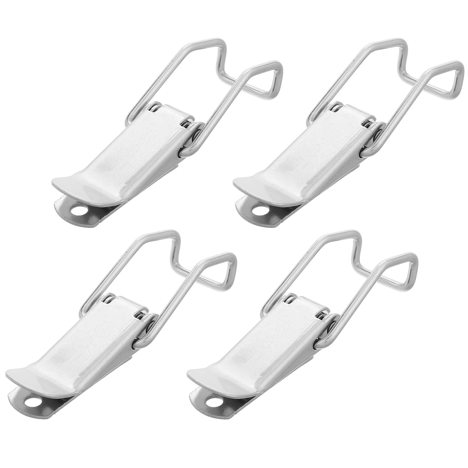 

4pcs Stainless Steel Snap Fastener Toggle Latch For Tool Boxes Cabinets Durable Quick Release Buckle Clamp Mechanism Industrial