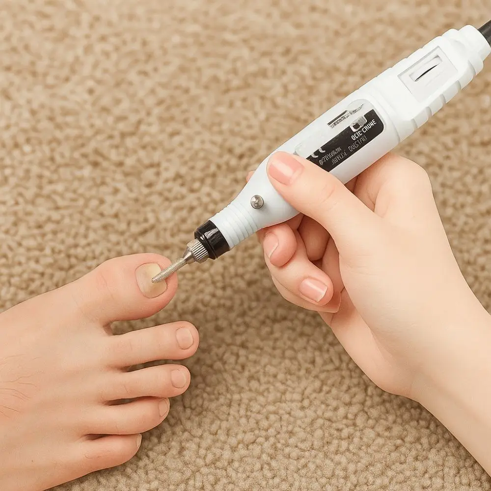 Portable Electric Nail Drill Machine Electric Adjustable Nail Polishing Tools Quiet Operation Pedicure Drill Set Pedicure