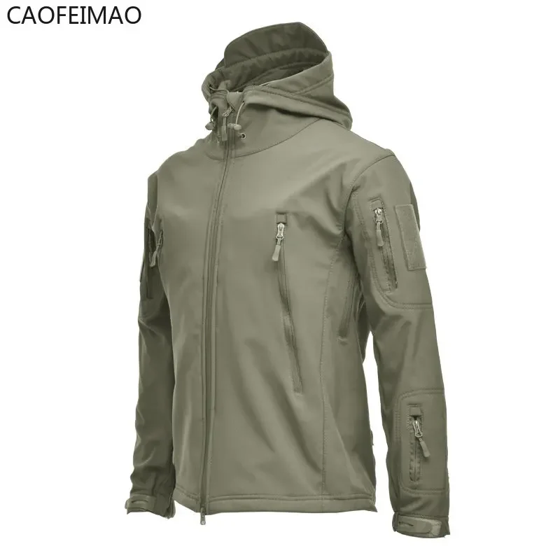 

2025 New SoftShellWaterproof Jackets Men Hood Coat Tracksuit Fishing Hiking Camping Climbing Pant Trousers