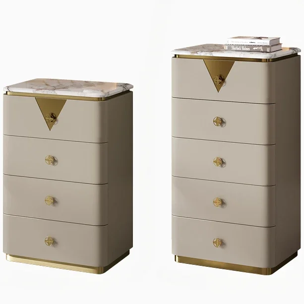 Light luxury five bucket cabinet Italian modern minimalist fashion custom high-end bedroom storage and storage