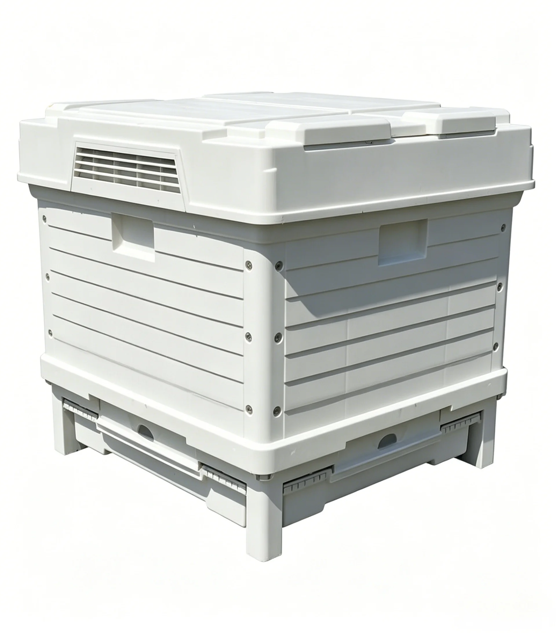 New Modular 1-Layer White Plastic Beehive | Lightweight PP Construction | Backyard Commercial Beekeeping Solution Langstroth