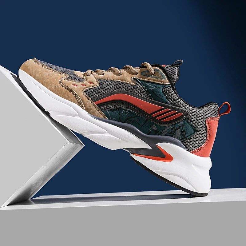 

High-quality sports casual shoes men's shoes mesh breathable shock-absorbing fashion versatile running shoes