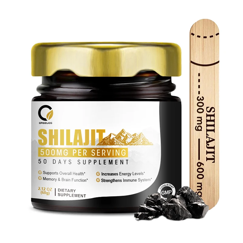 Integratori minerali originali in resina Shilajit di elevata purezza con 85 + tracce di minerali e acido fulvico per la resistenza energetica dell'uomo