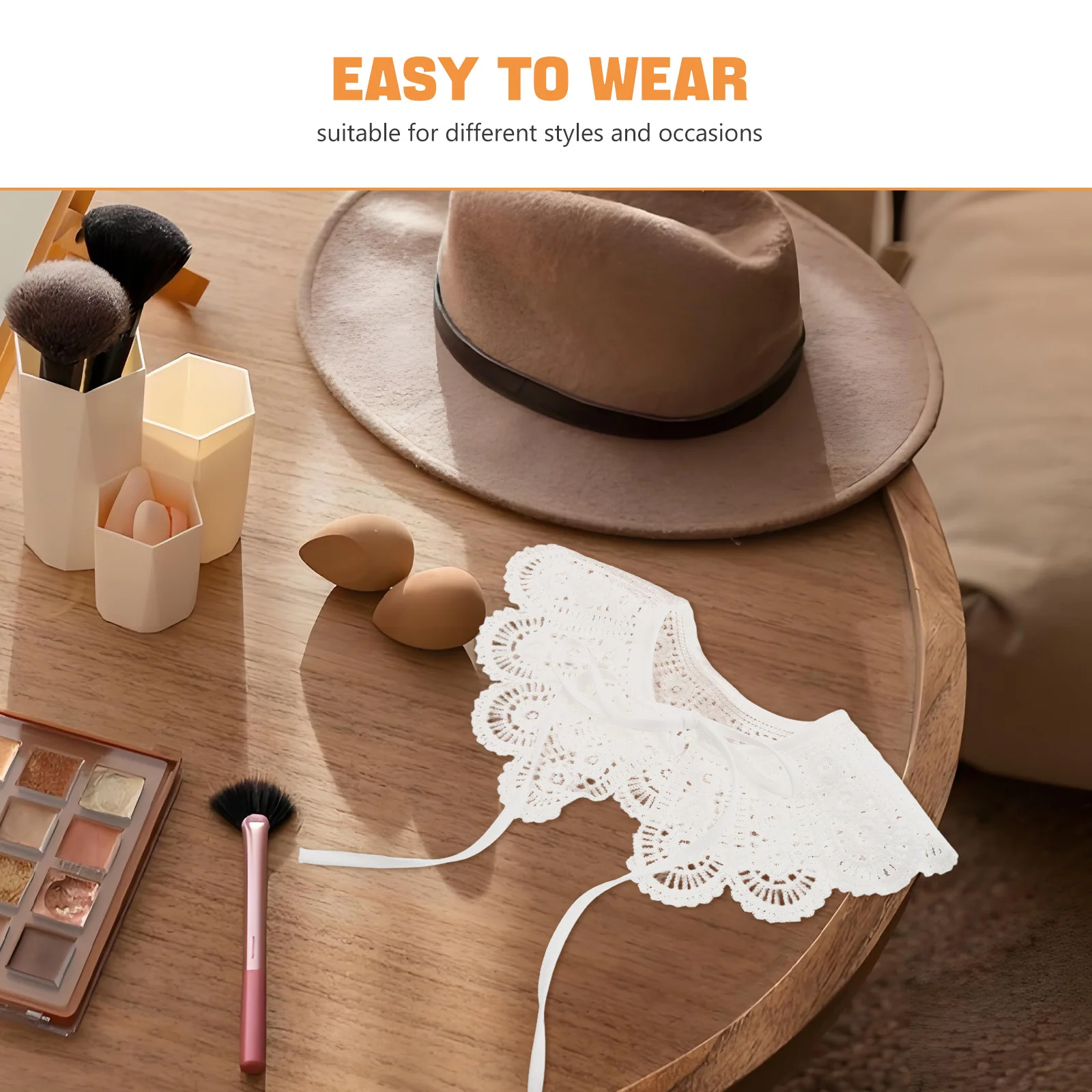 Decoración de cuello falso desmontable para mujer, corbata ajustable, camisa, cuello decorativo, blusa, accesorio de ropa, collares desmontables