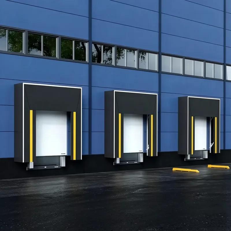 Mechanical Adjustable Retractable PVC Fabric Curtain Dock Shelter for Warehouse Loading Bay