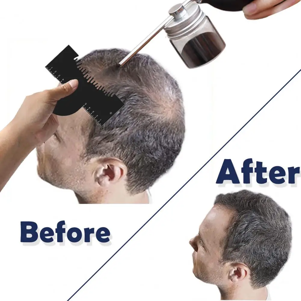 Beard Lineup Shaping Card Men Haircut Template Hair Styling Template with Measurement Indicator Color Enhancement Barber for Men
