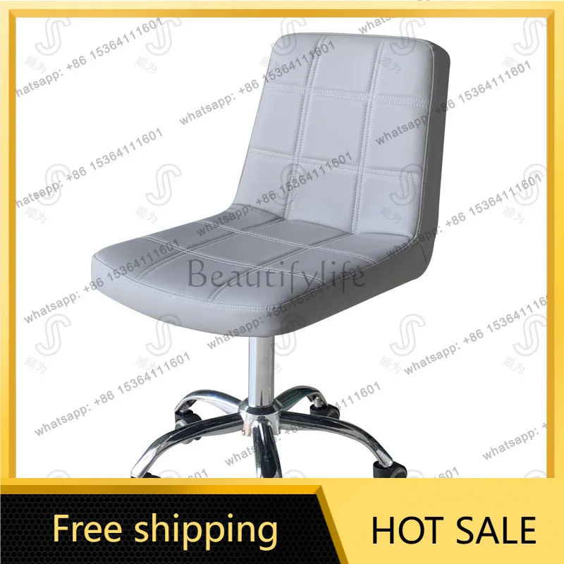 Factory Direct Sales Saddle Chair Backrest Nail Art Chair Computer Hydraulic Lifting Stool