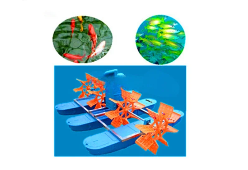 Energy-saving shrimp pond surface aerator Floating paddle wheel aerator Fish breeding aerator