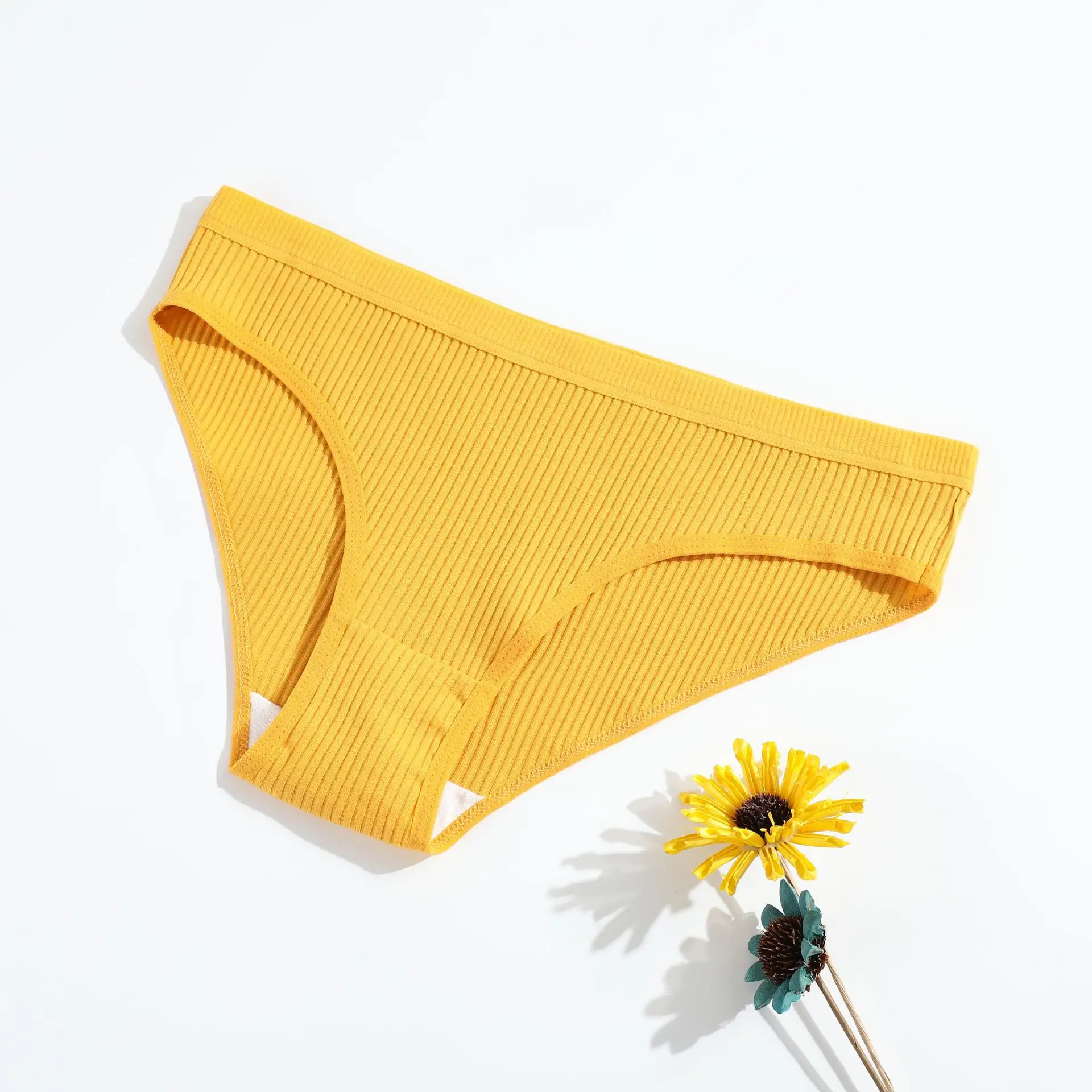 9PCS Women's Low Waist Underpants Solid Color Simple Breathable Comfortable Underpants Underwear Women Sexy Panties - Image 3