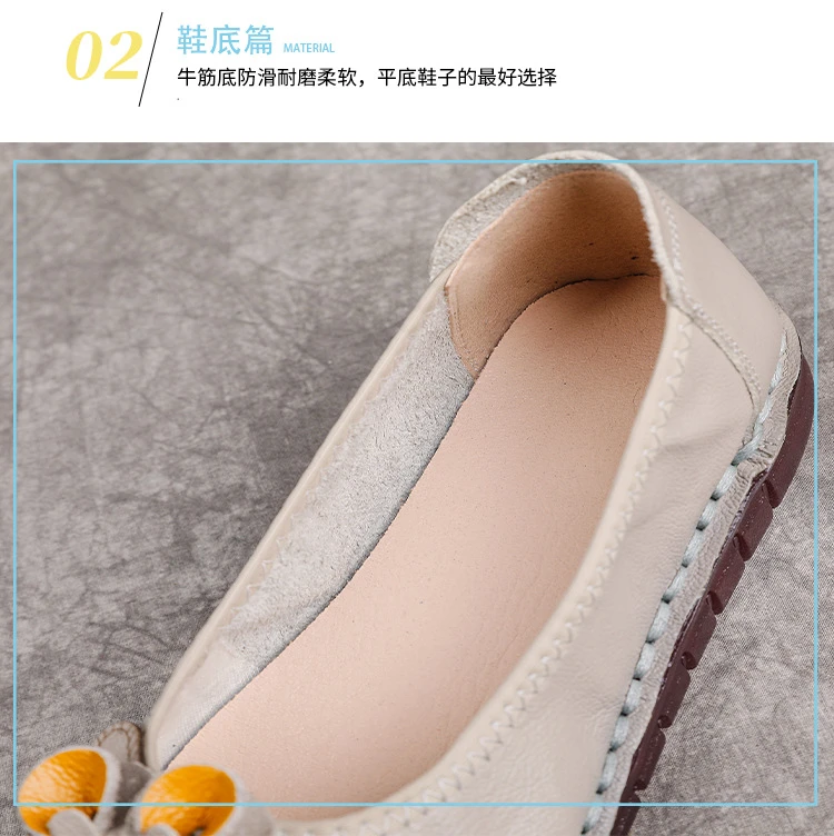 Neue handgefertigte Ballerinas mit Blumenmuster im Vintage-Stil, Damenschuhe aus echtem Leder, Mokassins, Slip-On-Loafer für Damen, weiche Luxus-Flats – Detail 26