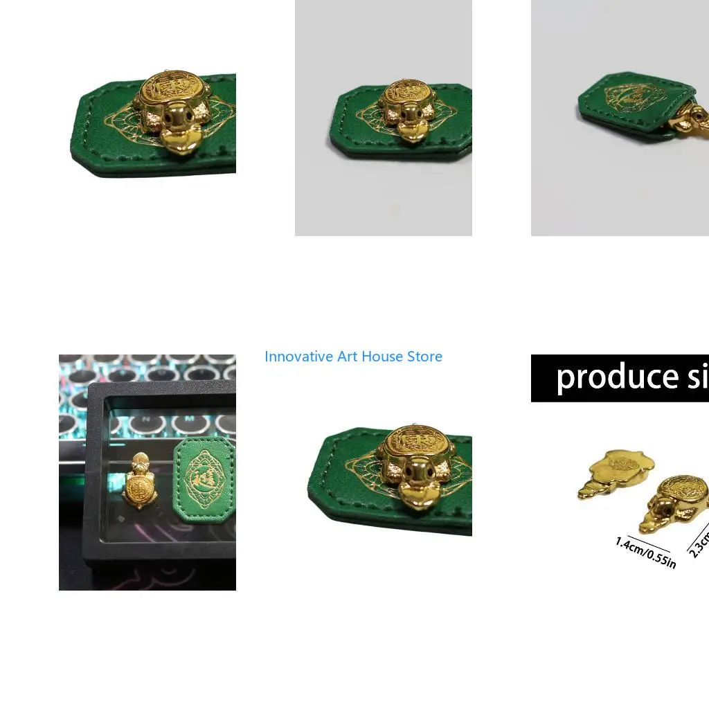 E1PC Metal Shelled Animal Figurine with Golden Look for Shelves and Interior Display