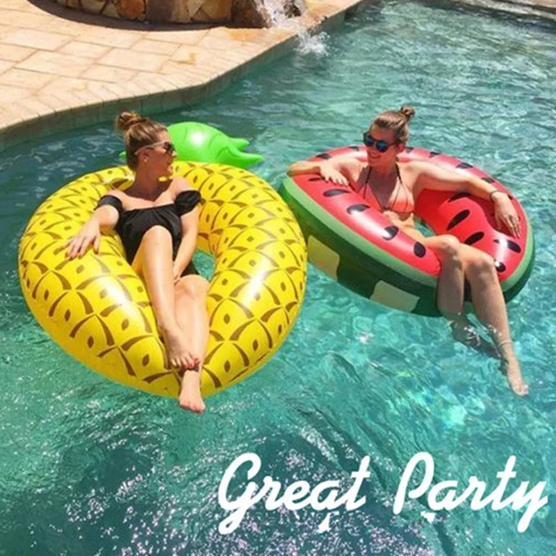 

Inflatable Buoy Pool Float Pineapple Watermelon Swimming Ring for Adults Summer Water Sport Swim Circle Pool Party Toys