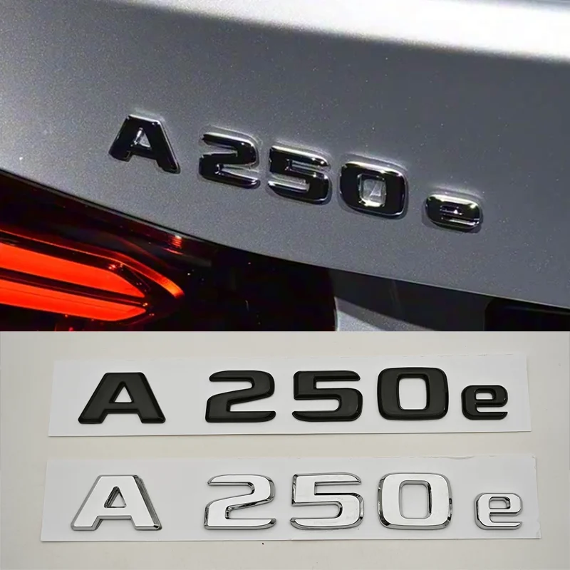 

НОВЫЙ 3D ABS автомобильный логотип A250e значок наклейка задний багажник эмблема наклейки для Mercedes Benz A250e W177 аксессуары для маркировки хвоста